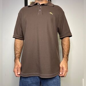 Tommy Bahama Men's XL Brown Polo Shirt